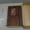 20 pcs Oak Wood Place Card Holder Walnut Color - Wooden Acrylic Sign Holder Table Decor - Picture Display Stands, Centerpieces Table Number Signs for Holiday Decoration Wedding Party Events