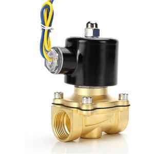 Beduan Brass Electric Solenoid Valve, 1" 12V Air Valve Normally Closed for Water Air Gas Fuel Oil
