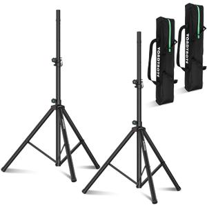Tripod Speaker Stands Pair 44"-70" PA DJ Stand with Carrying Bags