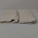 jinchan Linen Blend Curtains for Living Room 84 Inch Length 2 Panels Curtains for Sliding Glass Doors, Farmhouse 50 Inch Wide Drapes with Rod Pocket Back Tab (50W x 84L, Ecru)