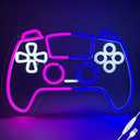 Gamer Neon Sign, Led Light for Gaming Room Wall Decor, Dimmable Neon Light for Boys Room Decor, Blue and Pink Light Up Signs for Man Cave & Bedroom, Gamer Gifts for Teens, Boys, Kids