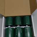 Homemory St. Patrick's Day 2" x 2" Green Timer Flickering Flameless Candles, 400+ Hour Battery Operated Votive Candles, 6Pack 3D Wick Electric Fake Candles for Party, Festival Celebration