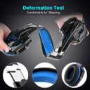 sktome Gaming Voice Changer Headset with Mic, Cool LED Light Over-Ear Headphones with Volume Control, Noise Reduction Voice Changer Gaming Headset for PS4/PS5/Xbox One/PC/Phone/Laptops(Blue)