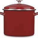 12QT STOCKPOT W/COVER RED