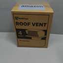 Roof Vent Cap - Hon&Guan Roof Vents 4 Inch Galvanized Steel Bathroom 4 Roof Exhaust Vent for Ventilation System-with Damper, Black
