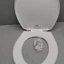 Bemis 730SL Slow Close Toilet Seat, Hinges Never Loosen, Durable Plastic, Made in USA, Round, White