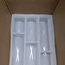 Glass Cylinder Vases Set of 24, Hewory Tall Clear Vase for Centerpieces, Glass Hurricane Candle Holders for Pillar Floating Candles, Round Vases for Wedding Events Table Decor, 2.6 in Diameter