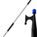 RainierSupplyCo Boat Hook with Telescoping Extension Push Pole for Docking & Mooring - Extends from 4.5 to 8 ft - Floating & Lightweight Boating Pole with Nylon Tip & Threaded End for Boat Accessories