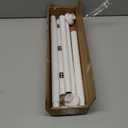 ENJOYBASICS Shower Curtain Rod 30 to 76 Inches, 1 Inch Stainless Steel Adjustable Spring Tension Rods No Drill for Bathroom, Closet, Window, Room Divider, Never Rust, Non Slip, White