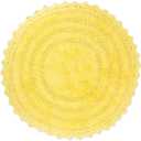 DII Crochet Collection Reversible Bath Mat, Round, 27.5" Diameter, Yellow