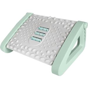 Office Foot Rest,Adjustable Height Footrest Under Desk, Ergonomic Computer Foot Stool,Pressure Relief,Straightening Hunchback for Office and Home (Green)