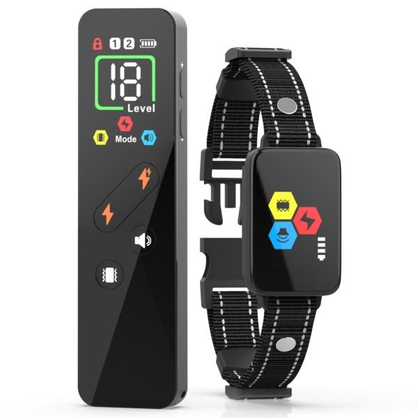 Shock Collar 1254FT IP1.2 Waterproof 2.3 Training Modes Beep Vibration Shock Mode Top huilv