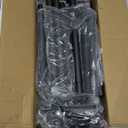 Laiensia Double Rods Garment Rack with Wheels, Clothing Rack for Hanging Clothes,4 Hooks, Multi-functional Bedroom Clothes Rack, Black