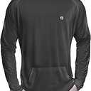 Mens Dry-Fit UPF 50+ Sun Shirt Hooded, Fishing Shirts for Men Long Sleeve, SPF Shirts for Men, Men's Rash Guard, XX Large 