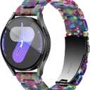 YGTIECS Compatible with Samsung Galaxy Watch 7/6/5/4 40mm 44mm/ 5 Pro 45mm/ Watch 6/4 Classic 43mm 47mm 42mm 46mm/ Active 2 44mm 40mm, 20mm Soft Resin Replacement Samsung Watch Bands