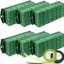 Takytao Floral Foam Cage 6 Pack, Dry Flower Cage Holders, Green Foam Cage Blocks for Fresh Flower Arrangements Decoration, Wedding, Interior and Garden