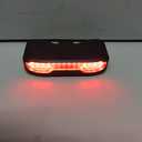 RAVEMEN NT101 Bike Tail Light with Turn Signals 160lm Rear Bicycle Light with Bike Horn Alarm for Seatposts/Cargo Rack, Auto ON/Off Bike Brake Light Ground Warning Lights for Night Riding Safety