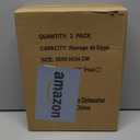 Deviled Egg Containers with Lid, 2 Pack Thick Clear Plastic Deviled Carrier with Handle Storage 48 Eggs, Stackable Egg Holder Portable Tray Platter for Fridge, Travel, Party-White