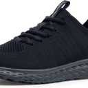 Shoes for Crews Women's Slip-Resistant Work Sneakers  Comfortable, Non-Slip Work Shoes for Women in Food Service, Healthcare, Hospitality - Everlight (7.5, Black)