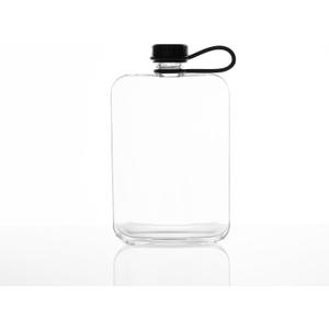 Outset Travel Flask, Clear Tritan Plastic Hidden Flask, 8.8 Ounce Capacity, BPA Free