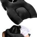 Face Down Pillow for Sleeping, Height Adjustable Face Down Pillow After BBL/Eye Surger, Stomach Sleeping Pillow, Prone Pillow, Retinal Vitrectomy Recovery Equipment, Home Massage Pillow, Black