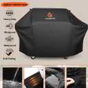 72 inch BBQ Grill Cover - 600D BBQ Cover for Outdoor Grill Heavy Duty and Waterproof,Large Barbecue Gas Grill Covers for Weber,Char-Broil,Nexgrill,Monument,Dyna-glo,Brinkmann and More
