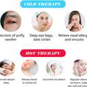 Cooling Eye Mask, Reusable Cold Eye Mask for Hot Cold Treatment for Eye Strain, Eye Swelling, Eye Redness, Puffy Eyes, Dark Circles, Smooth Fine Lines and Eye Recover Surgery. 2 Packs (Pink)