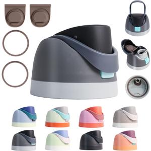 Replacement Lid for Owala Freesip - Fits 16oz, Bottles, Leakproof Cap, BPA-Free (Dark Gray)