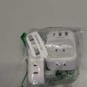 2 Pack European Plug Adapter USB C, TESSAN US to Europe Adapter 4 Outlets 3 USB Charger, Type C International Power Adaptor to Italy Spain France Portugal Iceland Germany, Europe Travel Essentials