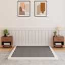 2 Inch Box Spring King, Heavy Duty Box Spring for King Bed, Easy Assembly, Metal Frame Mattress Foundation with Fabric Cover