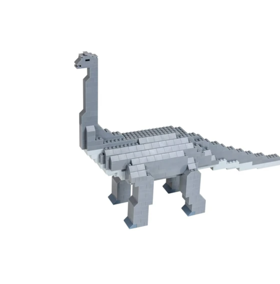 Strictly Briks - Brontosaurus Classic Briks Dinosaur Building Set - 467 Piece Toy - 100% Compatible with All Major Building Brick Brands