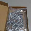 3/8" x 2-1/2" Concrete Screws, Zinc Plated Large Diameter Concrete Screw for Anchoring to Masonry, Concrete, Brick or Block, 25 PCS (Including One Socket Wrench)