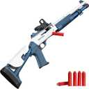 Tovol Zerky Soft Foam Blaster Toy Dart Gun Spring- Air Pump Shotgun Play Set Shell Ejecting with Scope and Bullets for Teens Youth