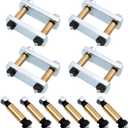 Sporacingrts Heavy Duty Shackle Upgrade Kit Trailer Shackle kit 3.125" Shackles Tandem Axle Replaces UO12-021 (Black)