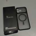 TOCOL for iPhone 17 Pro Max Case, Compatible with Magsafe, Full Camera Protection, Built-in Magnets, Translucent Matte for iPhone 17 Pro Max Phone Case 6.9 inch (Black)