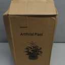 AlphaAcc Artificial Succulents Plants Decor Greenery Fake Succulents Indoor Potted Fake Plant with Rustic Black Clay Planter for Farmhouse Room Bathroom Bedroom Kitchen Office Dese Coffee Table Decor (12.8" H)