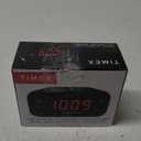 Timex Alarm Clock with Large Display, Digital Alarm Clock for Bedroom Includes 120V Universal Power Adapter (T121B - Black)