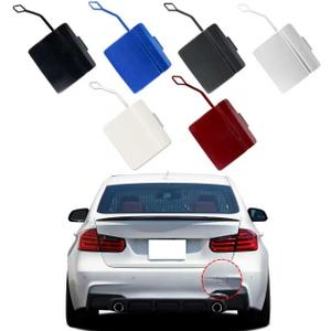 Car Rear Bumper Tow Hook Cover Cap Towing Eye Fit for BMW 3 Series F30 M-Sport 320i 325d 328i 330d 330e 330i 340i 335i 2013-2018 51128056615 Trailer Cover (Gray, Right Passenger Side)