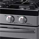 [Upgraded] DG64-00473A Stove Knobs Compatible with Samsung Gas Range/Oven/Stove, Sturdy Stainless Steel Reinforcement Ring, Top Burner Control Dial Knob Range Oven Replacement (5 Pack)