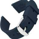 Archer Watch Straps - Soft Silicone Quick Release Watch Bands (18mm, Midnight Blue)