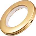 uxcell Curtain Grommets Plastic 1.5 Inch Inner Dia Drapery Eyelet Rings for Window Curtain Rods Gold Tone 12 Pcs