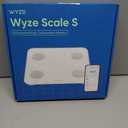 Wyze Scale S, Scale for Body Weight, Digital Bathroom Scale for Body Fat, BMI, Muscle, Heart Rate, Body Composition Analyzer with App, Batteries Included, Bluetooth, 400 lb, White
