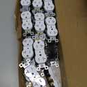 AIDA 20 Amp Outlets Duplex Electrical Receptacle Outlets,Tamper Resistant,Heavy-Duty Receptacle Wall Outlet,Residential,2-Pole,3-Wire, Self-Grounding Clip, NEMA 5-20R,UL Listed 20 Pack, White