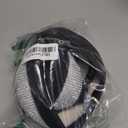 Diamond Leather Steering Wheel Cover with Bling Bling Crystal Rhinestones, Large-Size of 15 1/2 inches-16 inches Black