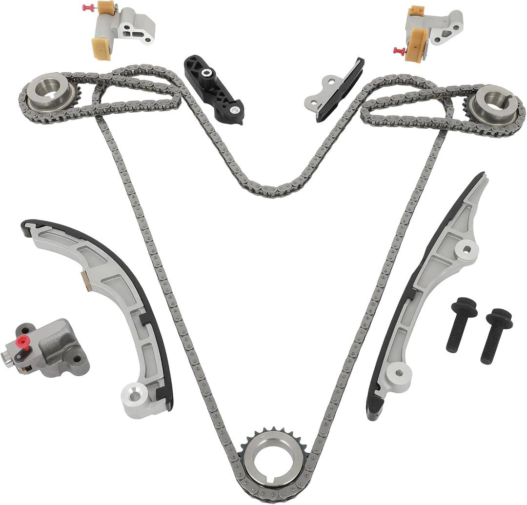 ECCPP Timing Chain Kit fit for TK20635 TK4198 for Ford Edge Flex Fusion Taurus Taurus X for Lincoln MKX MKZ for Mazda 6 CX-9 for Sable 3.5L 3.7L Fits DOHC V6