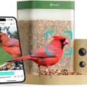Birdfy Smart Bird Feeder with Camera for Rookie, Camera Bird Feeder Dual Night Vision, AI Recognition IP66 Waterproof for BirdLovers