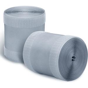 2 Pcs Gray Floor Cord Cover for Office Carpet Wire Cover Under Desk Cable Grip Strip Management Hold Cords in Place for Power Cords Audio Cables Coaxial Cable Telephone Line (3.9 Width X 10Length) (Grey)
