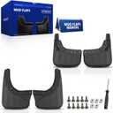 JC Whitney JFBAJCWSG00264 Set of 4 Front and Rear Mud Flaps Splash Guards - Compatible with Mercedes-Benz GLK250 2013-2015, GLK280 2009, GLK300 2010-2015, GLK350 2009-2015