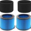 VF3500 Filter Replacement Kit for Ridgid 34.5 Gallon Wet/Dry Shop Vacuums  Includes VF3500 Filters, 26643 Foam Filter Sleeves, Replaces WD4050 WD3050 WD4080 WD4522 4000RV 4500RV WD4070