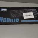 Hamile Wireless Keyboard and Mouse Combo, Full Size Silent Keyboard and Mouse, Adjustable 1600 DPI, 12 Multimedia Shortcuts, 2.4GHz Wireless Connection, Type-C Adapter for Computer Laptop Windows PC